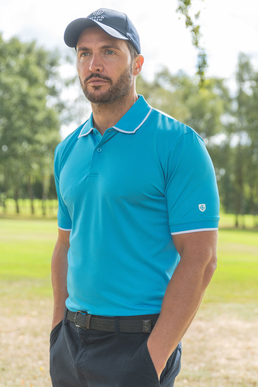 Island Green Golf Men's Polo Shirts