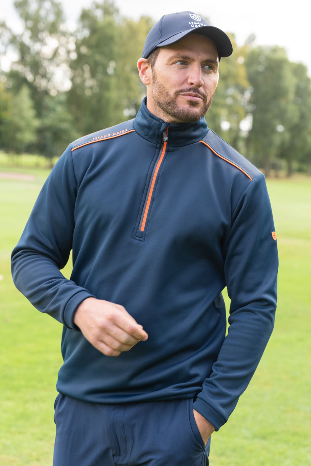 Island Green Golf Mens Layers & Tops