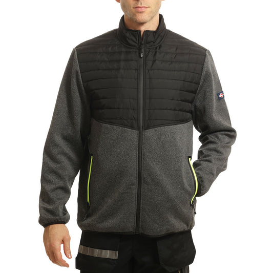 LCJKT460 - Men's Padded Fleece Body & Sleeves Zip Jacket