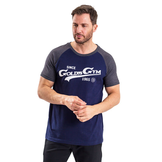 GGTS153 - Men's Vintage Print Crew Neck T-Shirt