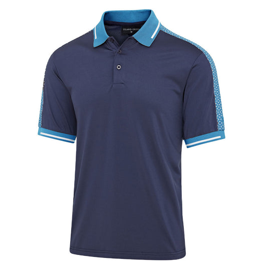 IGTS2340 - Men's Contrast Panel Golf Polo Shirt