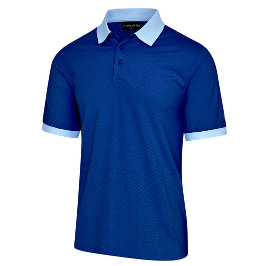 IGTS2347 - Men's Jacquard Golf Polo Shirt