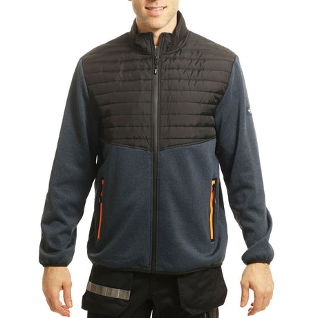 LCJKT460 - Men's Padded Fleece Body & Sleeves Zip Jacket
