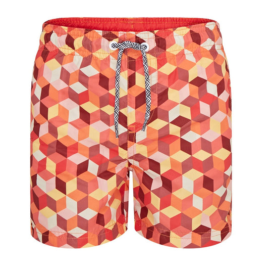 RCJSHO801 - Boys Geometric Print Swim Shorts