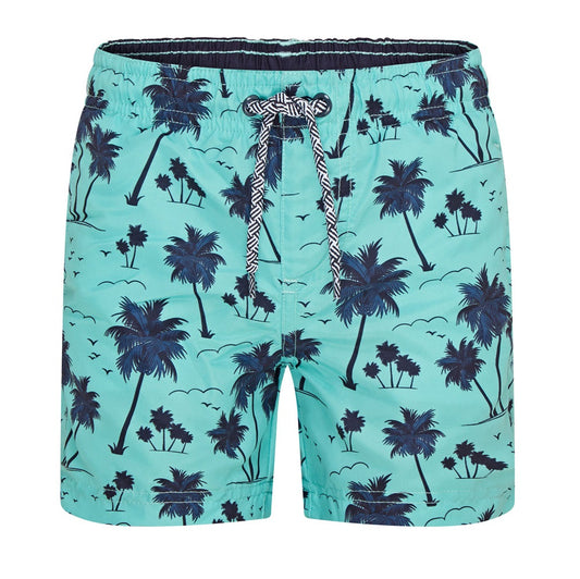 RCJSHO802 - Boys Palm Tree Print Swim Shorts