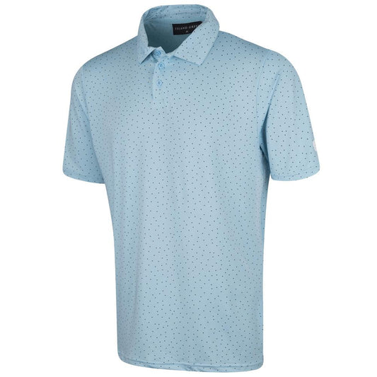 IGTS2155 - Men's Irregular Dot Print Polo Shirt