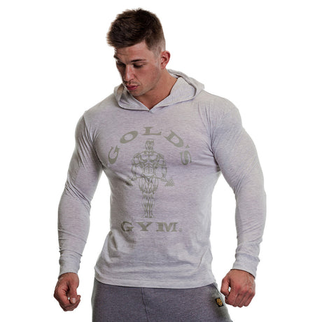 GGTOP009 - Men's Muscle Joe Printed Long Sleeve Hooded T-Shirt