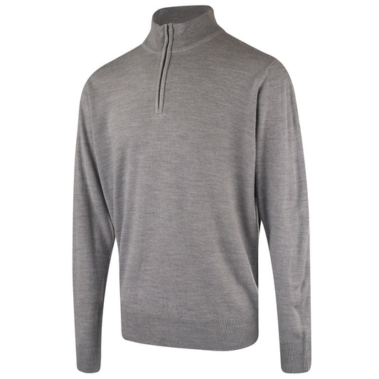 IGKNT2125 - Men's Thermal Quarter Zip Knit Jumper