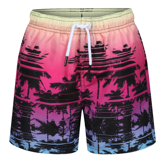 RCJSHO774 - Boys Palm Print Swimming Shorts