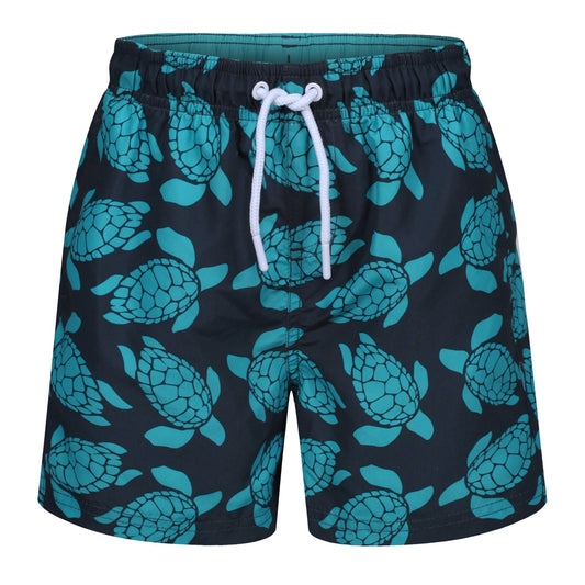 RCJSHO775 - Boys Turtles Print Swimming Shorts