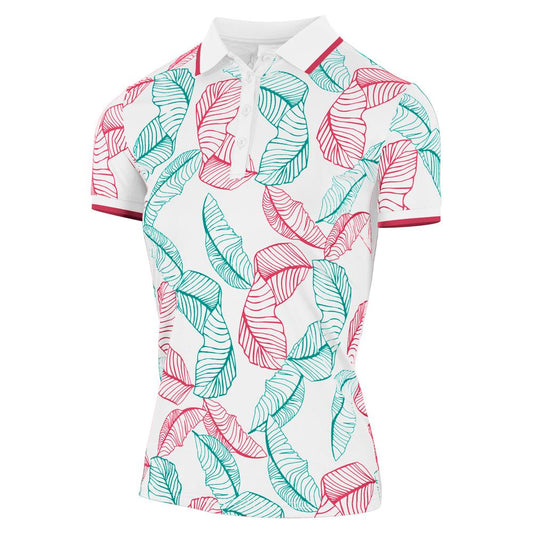 IGLTS2300 - Ladies Leaf Print Polo Shirt