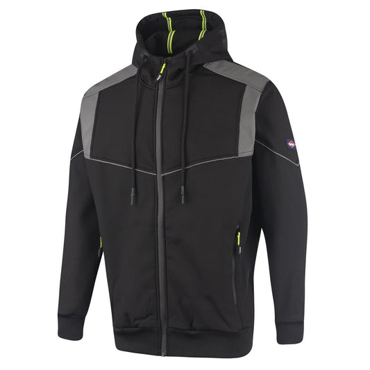 LCJKT458 - Men's Hooded Reflective Trim Softshell Jacket