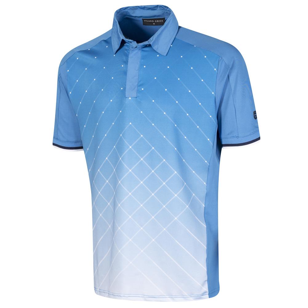 Men's Geometric Gradient Polo Shirt | Island Green Golf – Pan World Brands