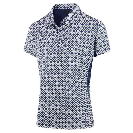 IGLTS2140 - Ladies Geometric Print Polo Shirt